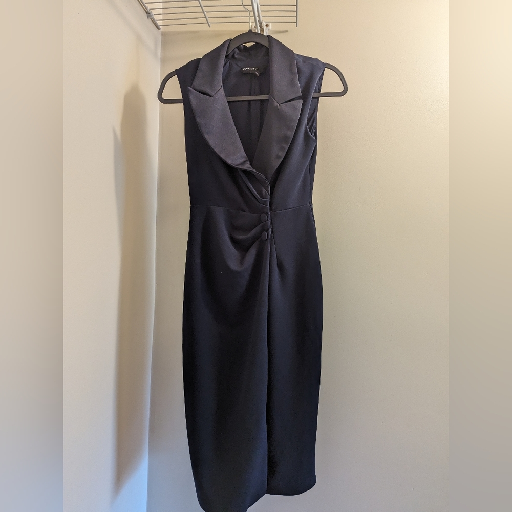 Maggy London Tuxedo Blazer Wrap Dress